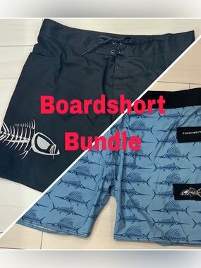 Tormenter Men’s Billfish Bones Board Shorts Swim Trunks 42